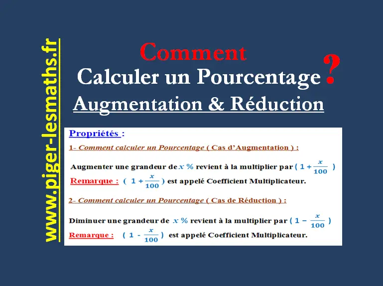 Comment Calculer Un Pourcentage ? | Cas D' Augmentation Et Réduction